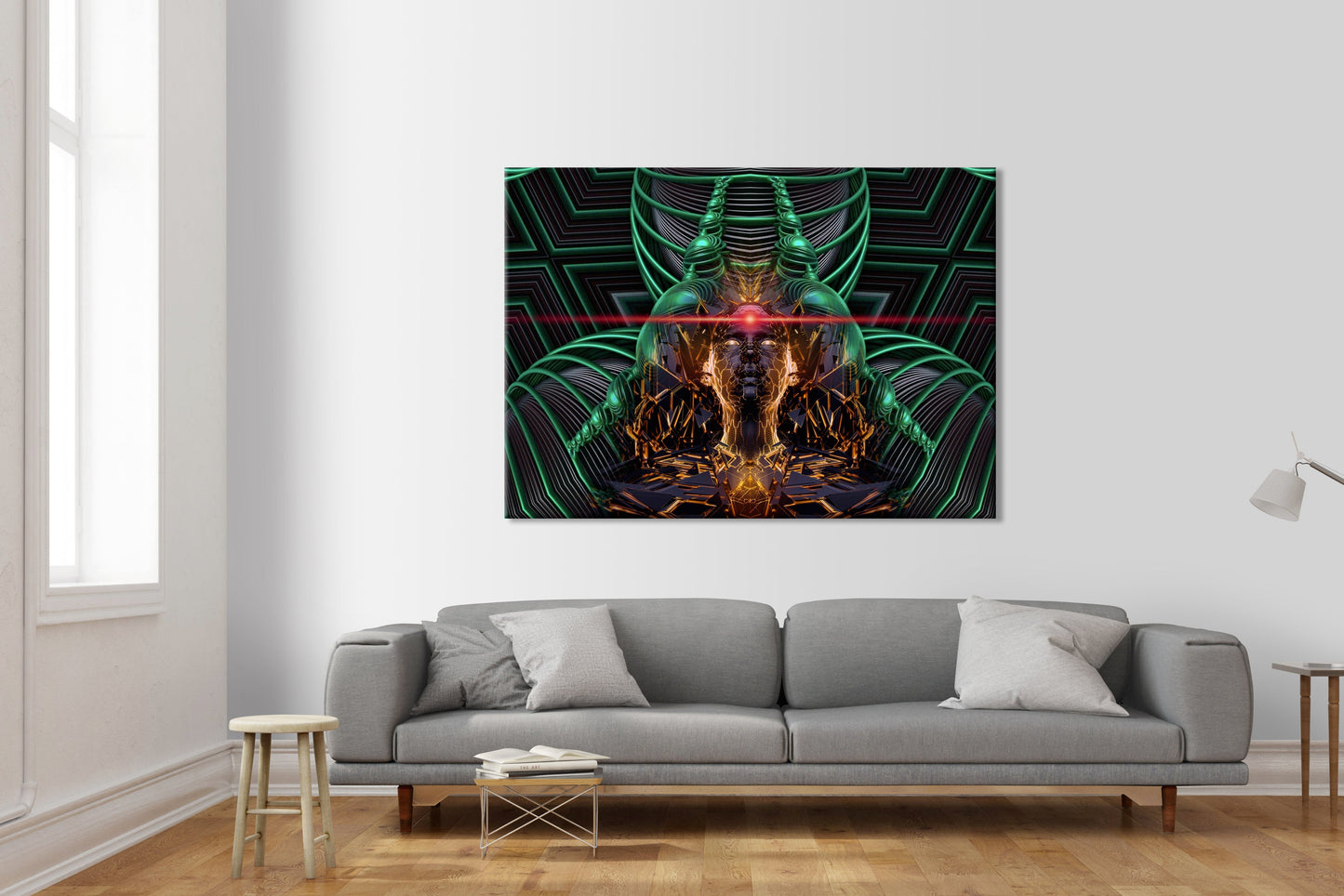 ANDROID Abstraction - Quadro Canvas su telaio in legno - PlastiWood (14552400)