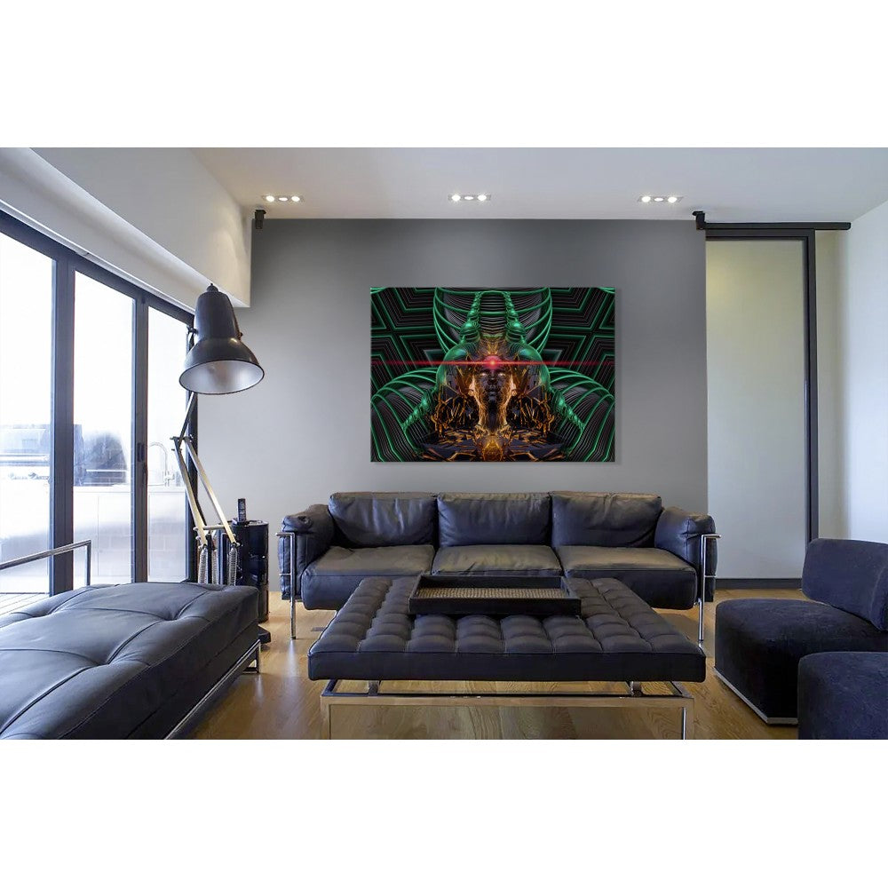 ANDROID Abstraction - Quadro Canvas su telaio in legno - PlastiWood (14552401)