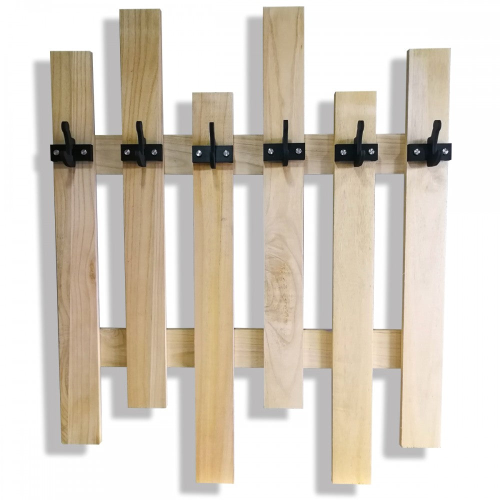 APPENDIABITI In Legno Con Ganci In PVC Neri - PlastiWood (14552447)