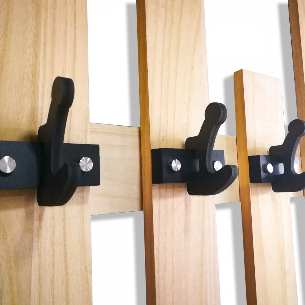 APPENDIABITI In Legno Con Ganci In PVC Neri - PlastiWood (14552450)