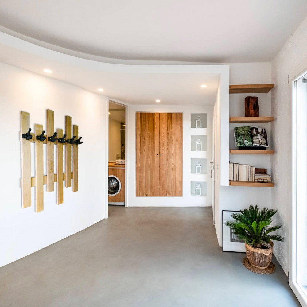 APPENDIABITI In Legno Con Ganci In PVC Neri - PlastiWood (14552452)