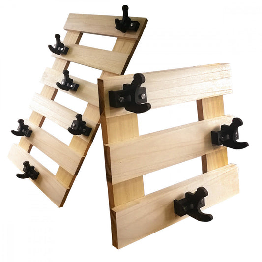 APPENDIABITI In Legno Con Ganci Sfalsati In PVC Neri - PlastiWood (14552453)