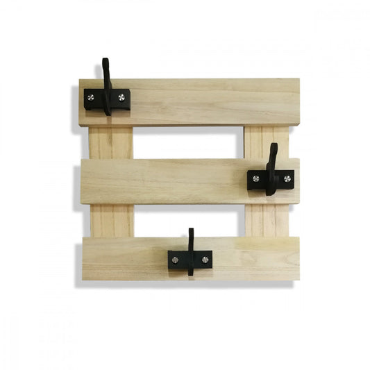 APPENDIABITI In Legno Con Ganci Sfalsati In PVC Neri - PlastiWood (14552454)