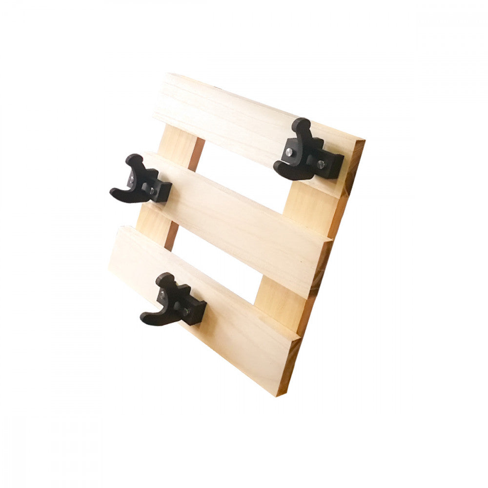 APPENDIABITI In Legno Con Ganci Sfalsati In PVC Neri - PlastiWood (14552455)