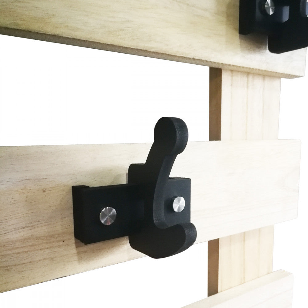 APPENDIABITI In Legno Con Ganci Sfalsati In PVC Neri - PlastiWood (14552458)