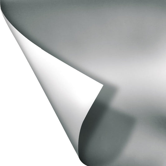 ARGENTO OPACO - Pellicola Metallizzata adesiva - 122cm di larghezza - PlastiWood