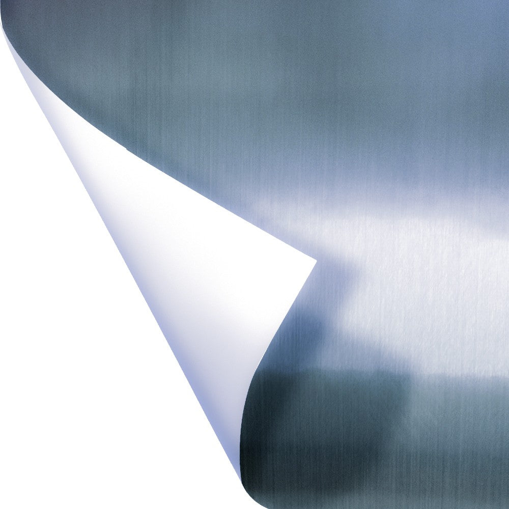 ARGENTO SPAZZOLATO - Pellicola Metallizzata adesiva - 122cm di base - PlastiWood (14552486)