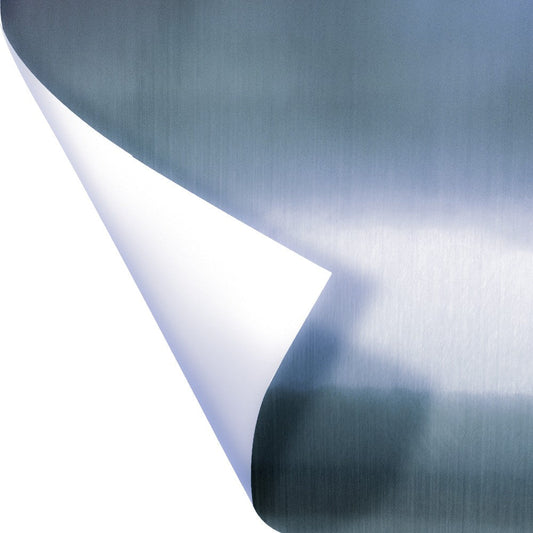 ARGENTO SPAZZOLATO - Pellicola Metallizzata adesiva - 122cm di base - PlastiWood (14552486)