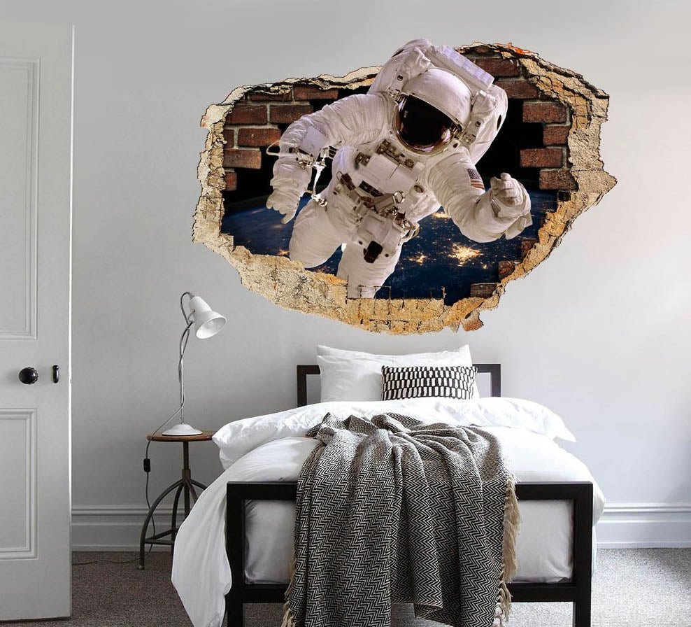 ASTRONAUTA - Adesivi murali parete 3D wall sticker cameretta bimbi - PlastiWood (14552500)