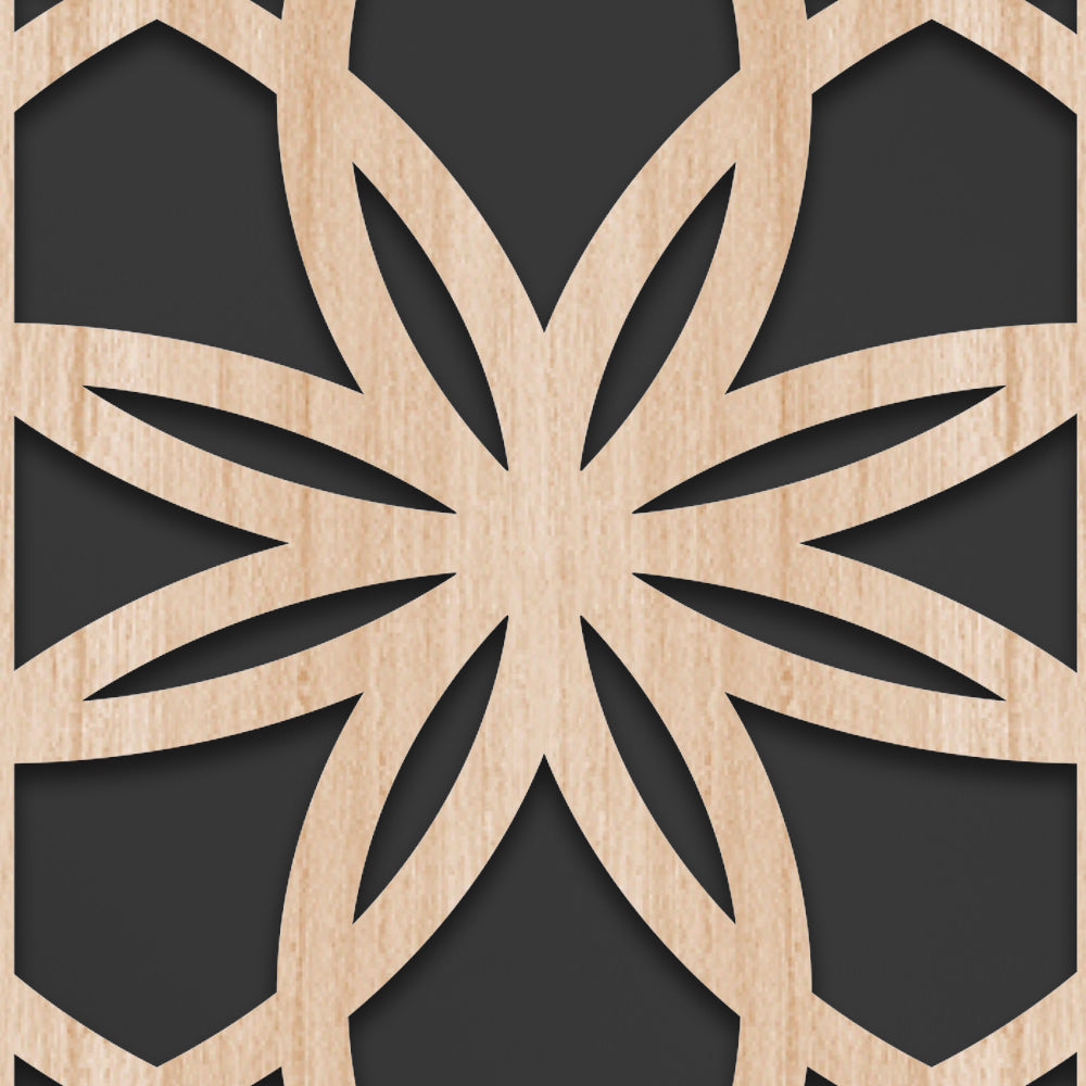 ATOMO 100x70 cm- Quadro arredo LASERCUT composito Legno e PVC - PlastiWood (14552530)