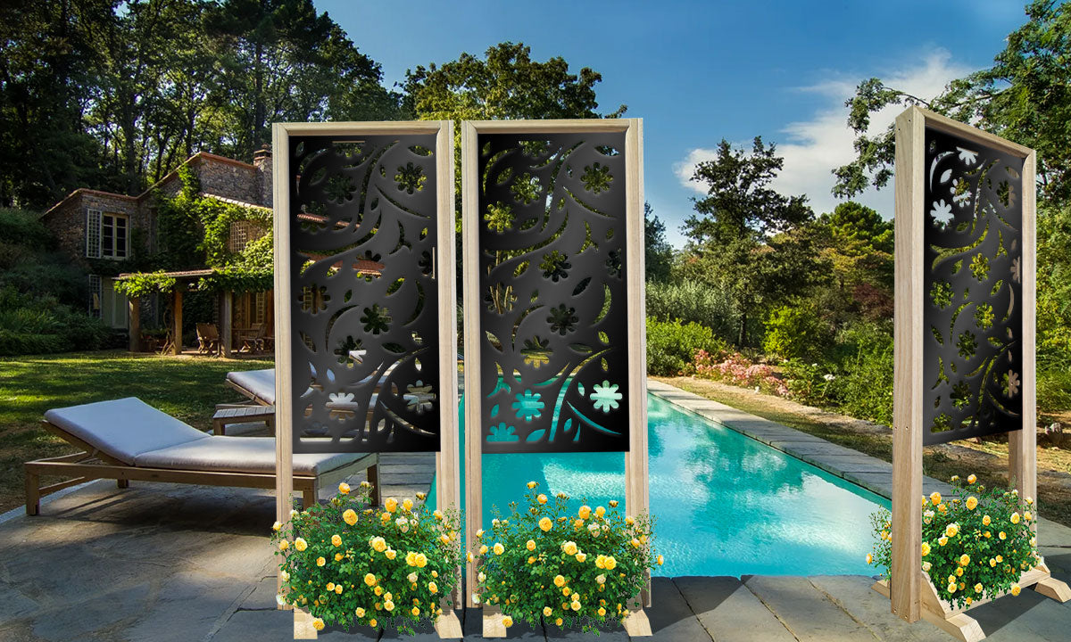 AUTUMN - Separè - Paravento modulabile - 70x190cm - in Legno e PVC - PlastiWood (14552565)