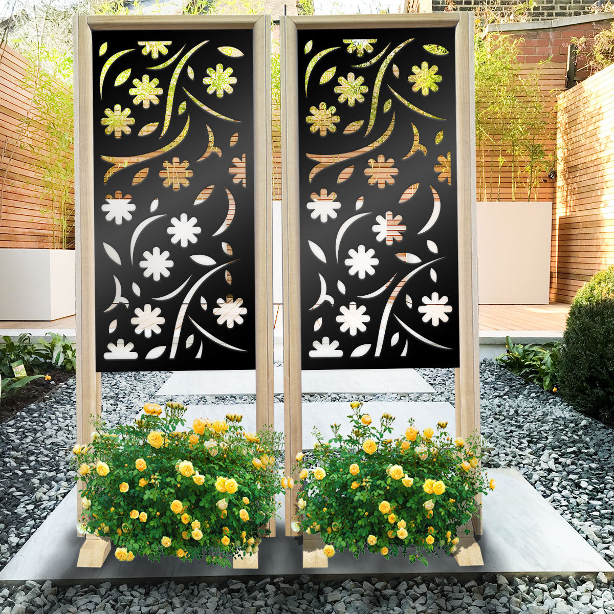 AUTUMN - Separè - Paravento modulabile - 70x190cm - in Legno e PVC - PlastiWood (14552567)