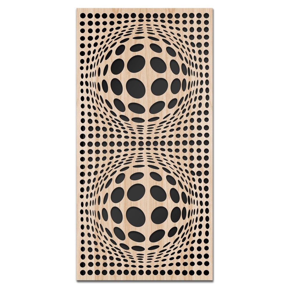 BALLS - Quadro arredo LASERCUT composito Legno e PVC - PlastiWood (14552636)