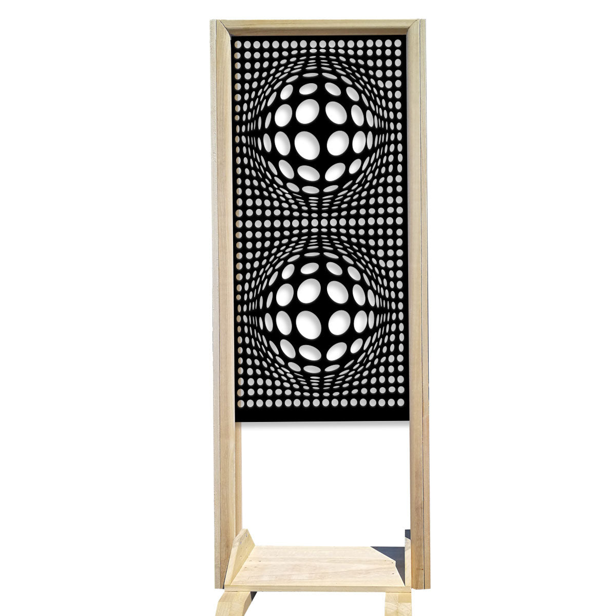 BALLS - Separè - Paravento modulabile - 70x190cm - in Legno e PVC - PlastiWood (14552642)