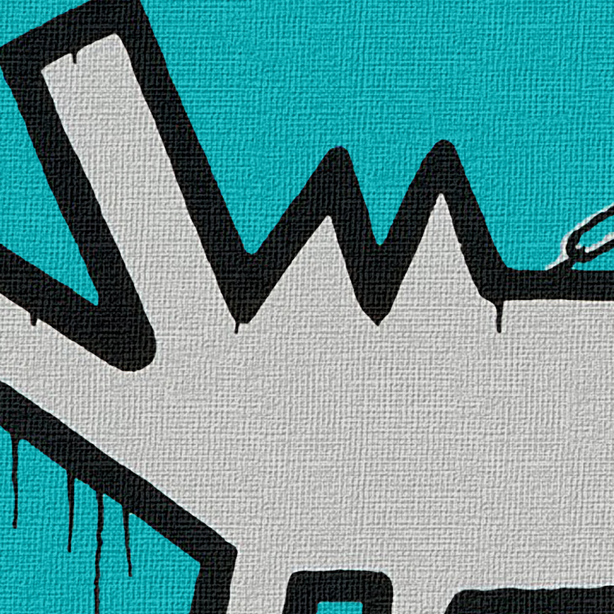 BANKSY - HOODIE GAY AND WITH HARING DOG - Quadro Canvas su telaio in legno - PlastiWood (14552695)