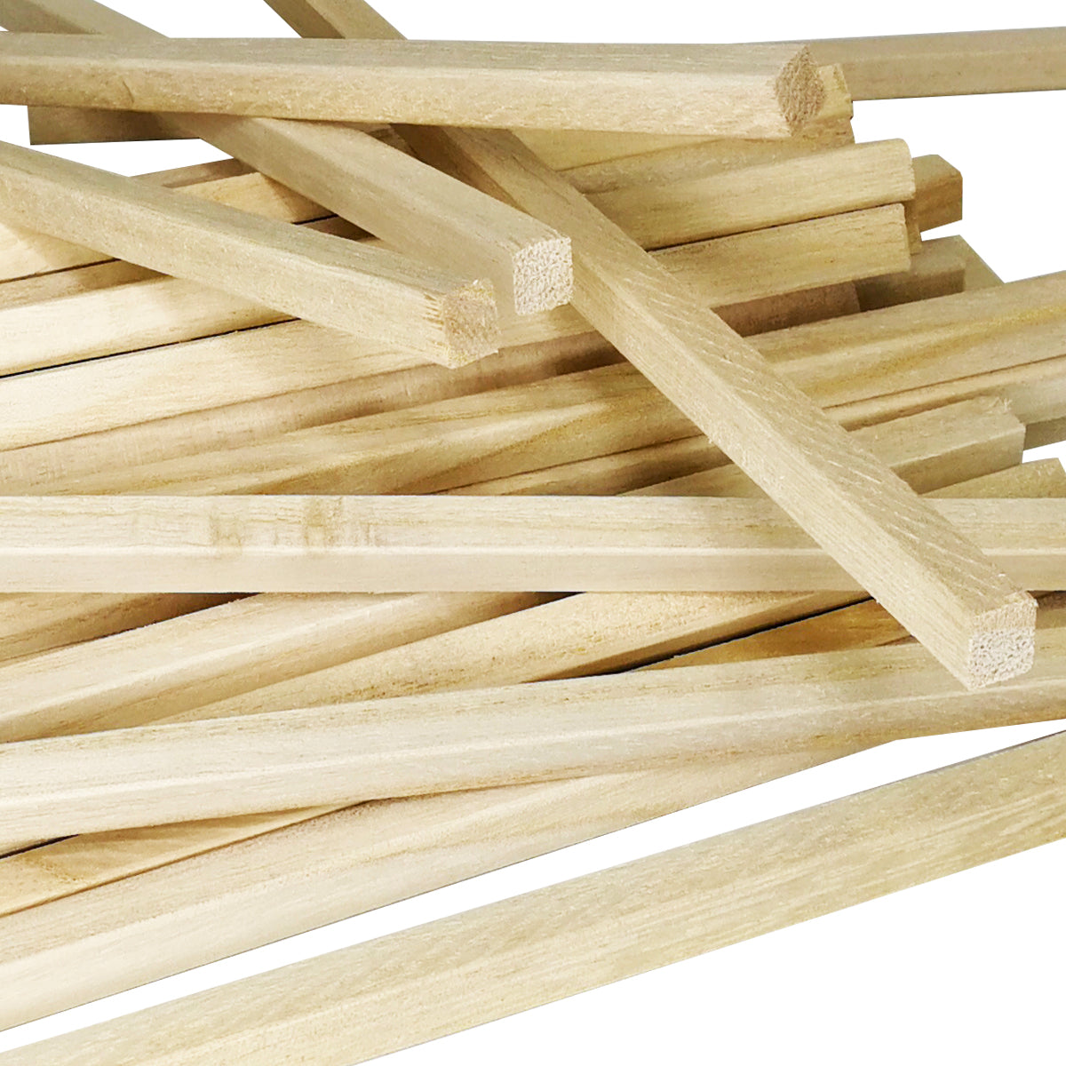 BASTONCINO QUADRATO - 40pz Per Bricolage - Modellismo - Ultraleggero - 8X8X250mm - PlastiWood (14552703)