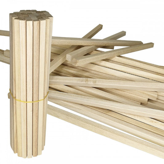 BASTONCINO QUADRATO - 40pz Per Bricolage - Modellismo - Ultraleggero - 8X8X250mm - PlastiWood (14552704)