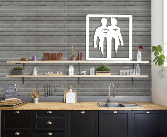 BATMAN & SUPERMAN - Quadro moderno in pvc solido 48 x 48cm - PlastiWood (14552718)