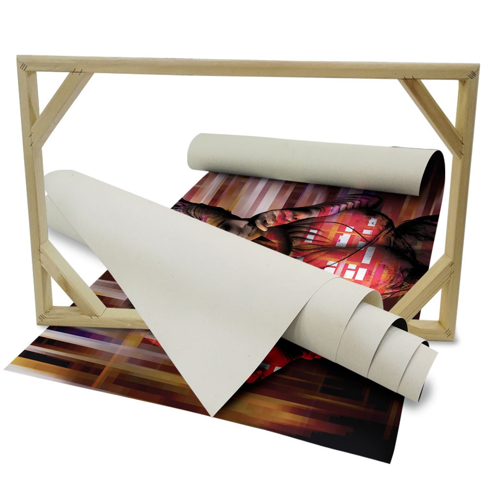 BEING Abstraction - Quadro Canvas su telaio in legno - PlastiWood (14552753)