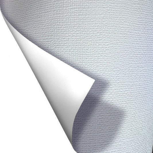 BIANCO CANVAS - Pellicola decorativa adesiva larga base 122cm - PlastiWood