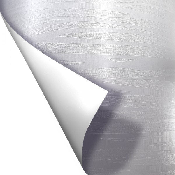 BIANCO PERLA - Pellicola decorativa adesiva larga base 122cm - PlastiWood (14552790)