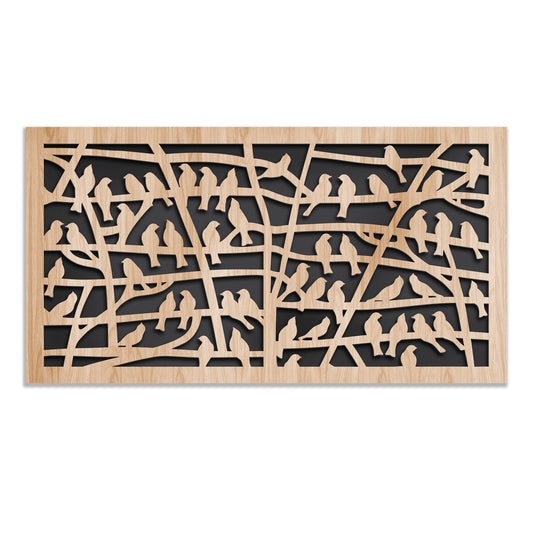 BIRDS - decorazione parete testiera letto - PlastiWood
