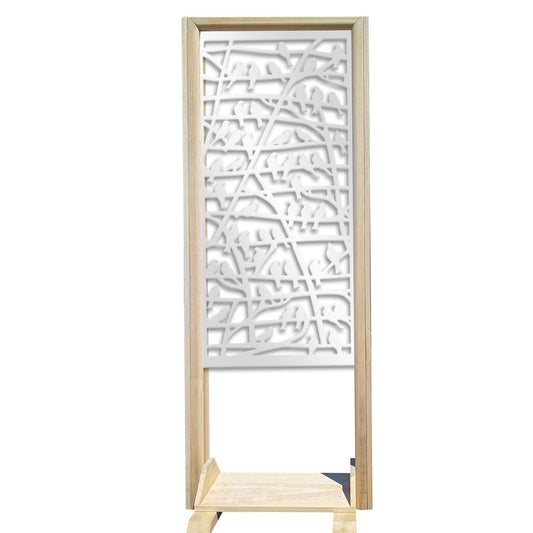 BIRDS - Separè - Paravento modulabile - 70x190cm - in Legno e PVC - PlastiWood (14552829)