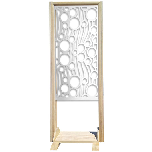 BOLLE - Separè - Paravento modulabile - 70x190cm - in Legno e PVC - PlastiWood (14553031)