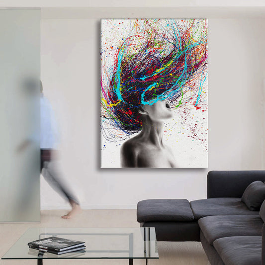 Brainstorm -  Quadro Canvas Contemporaneo su telaio in legno - PlastiWood (14553075)
