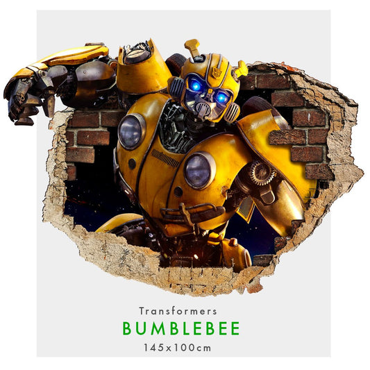 Bumblebee - Adesivi murali parete 3D wall sticker cameretta bimbi - PlastiWood