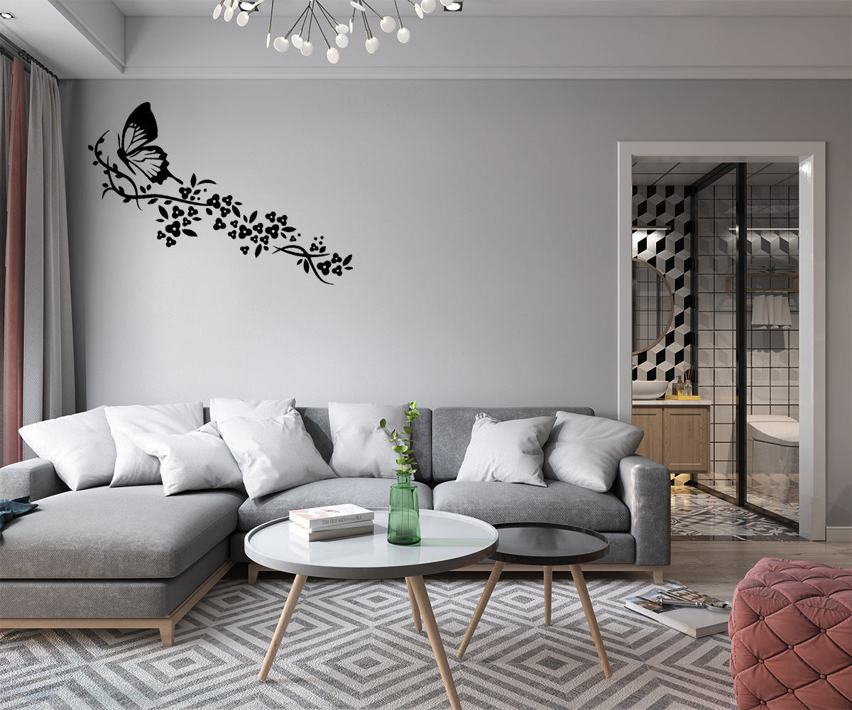 BUTTERFLY - Adesivo murale wall sticker in vinile 55x135 cm - PlastiWood (14553091)