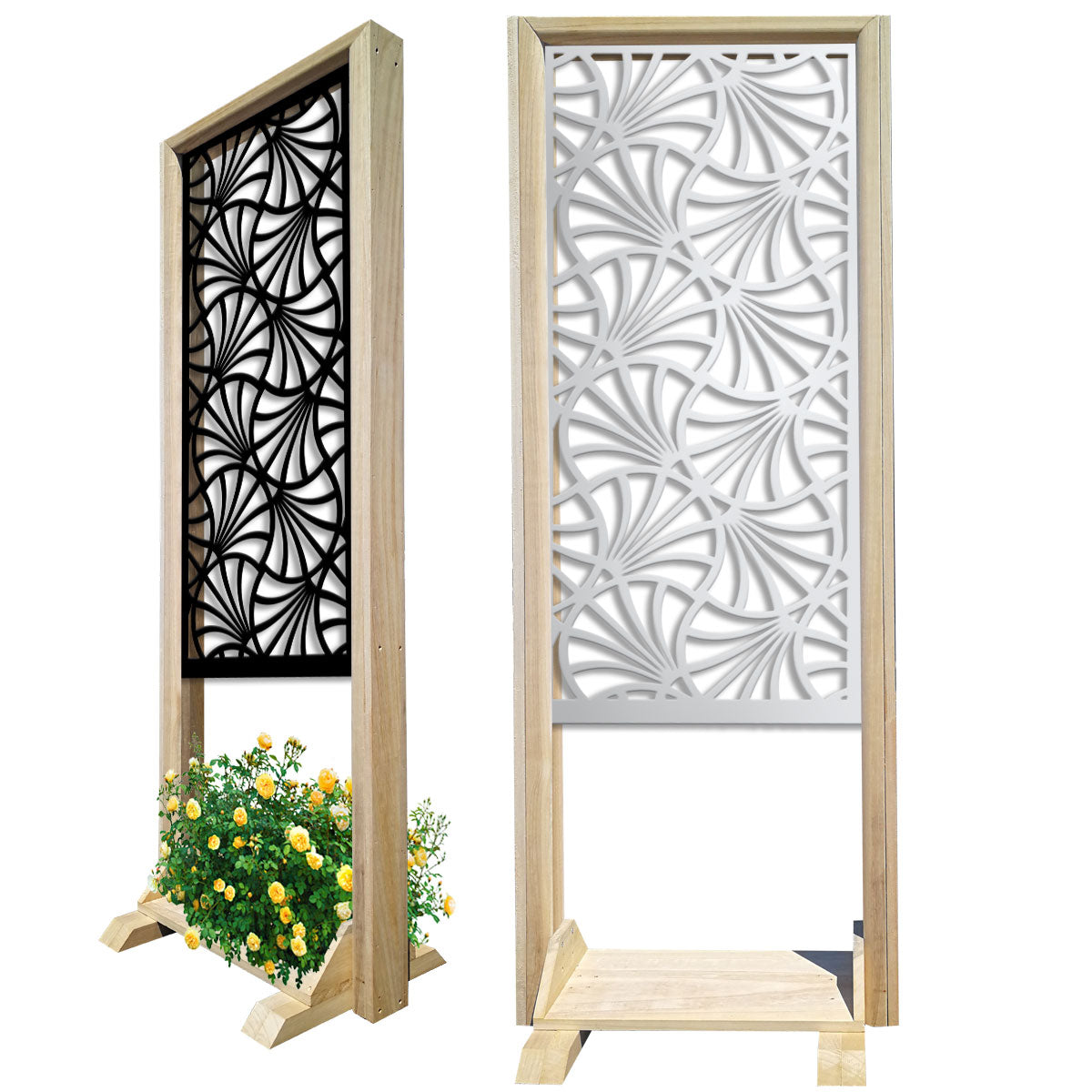 CAMPANE - Separè - Paravento modulabile - 70x190cm - in Legno e PVC - PlastiWood (14553182)