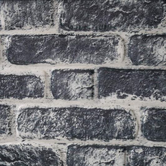 CARBON - pannello finto mattone in EPS Resinato Misura 100x50 Cm spessore 2 cm - PlastiWood (14553239)