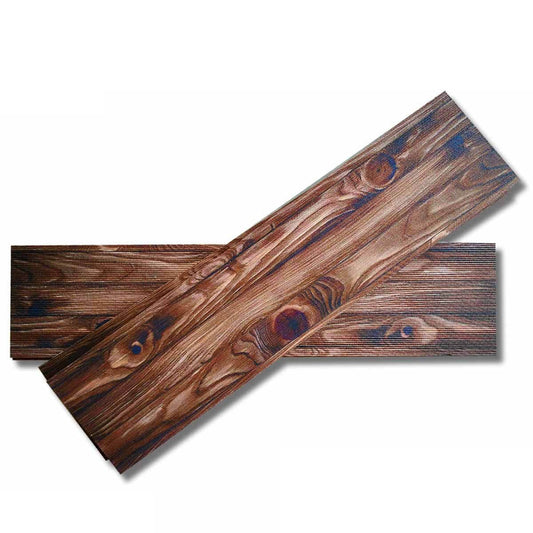 CASTAGNO pannello finto legno In EPS Resinato Listello Misura 100x25 Cm. Pezzi 4 Totale 1 Mq - PlastiWood
