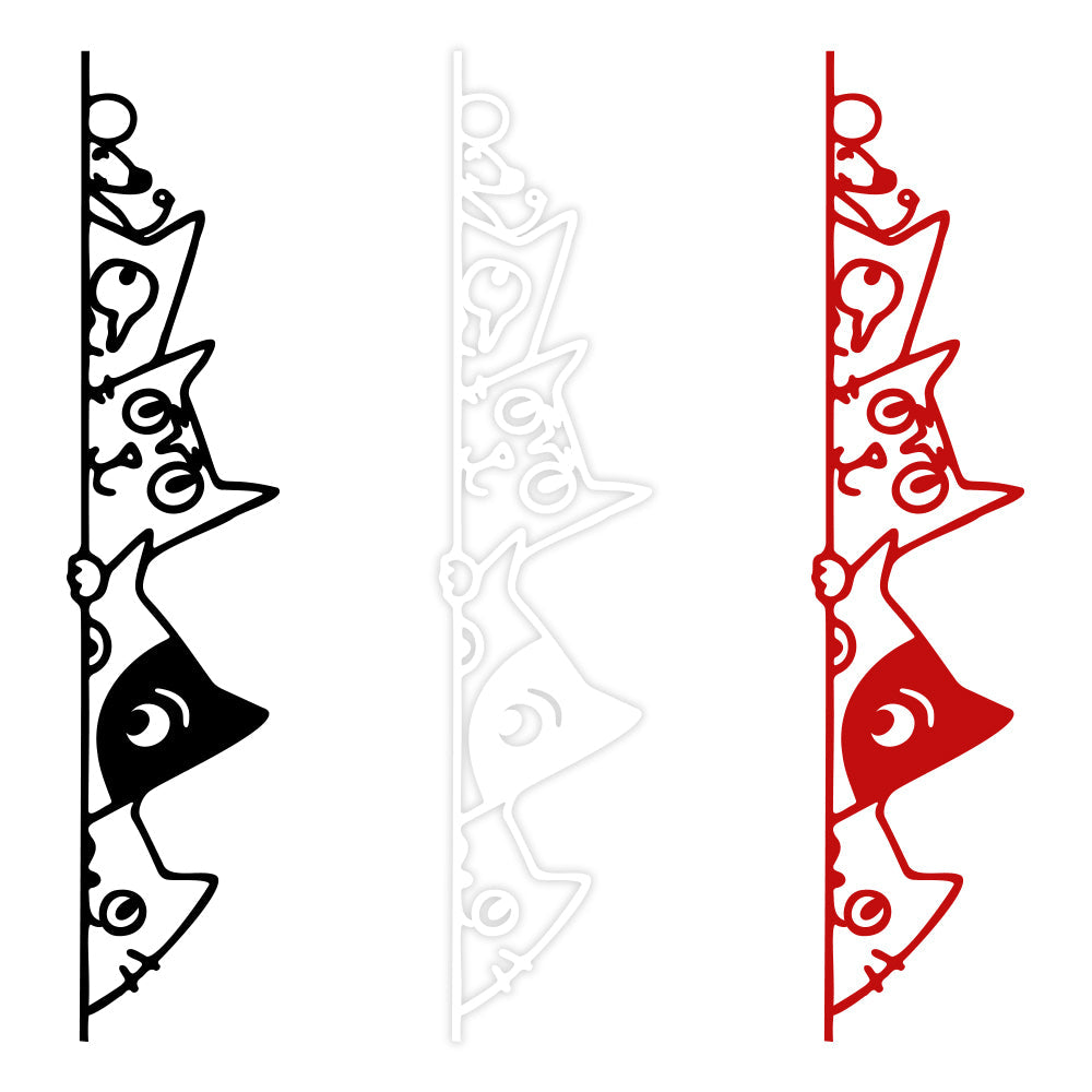 CATS - Adesivo murale wall sticker in vinile 30X140 cm - PlastiWood (14553265)