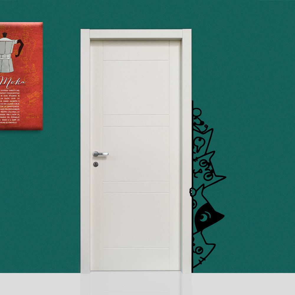 CATS - Adesivo murale wall sticker in vinile 30X140 cm - PlastiWood (14553266)