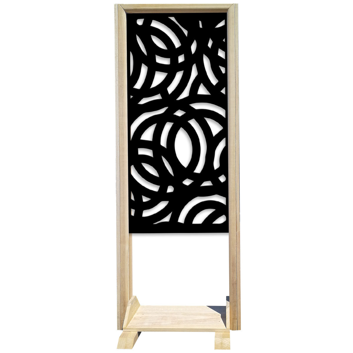CERCHI LARGE - Separè - Paravento modulabile - 70x190cm - in Legno e PVC - PlastiWood (14553292)