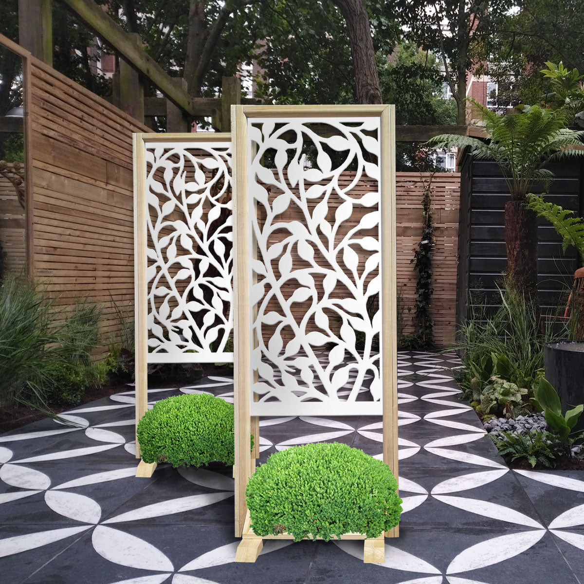 CESPUGLIO - Separè - Paravento modulabile - 70x190cm - in Legno e PVC - PlastiWood (14553346)