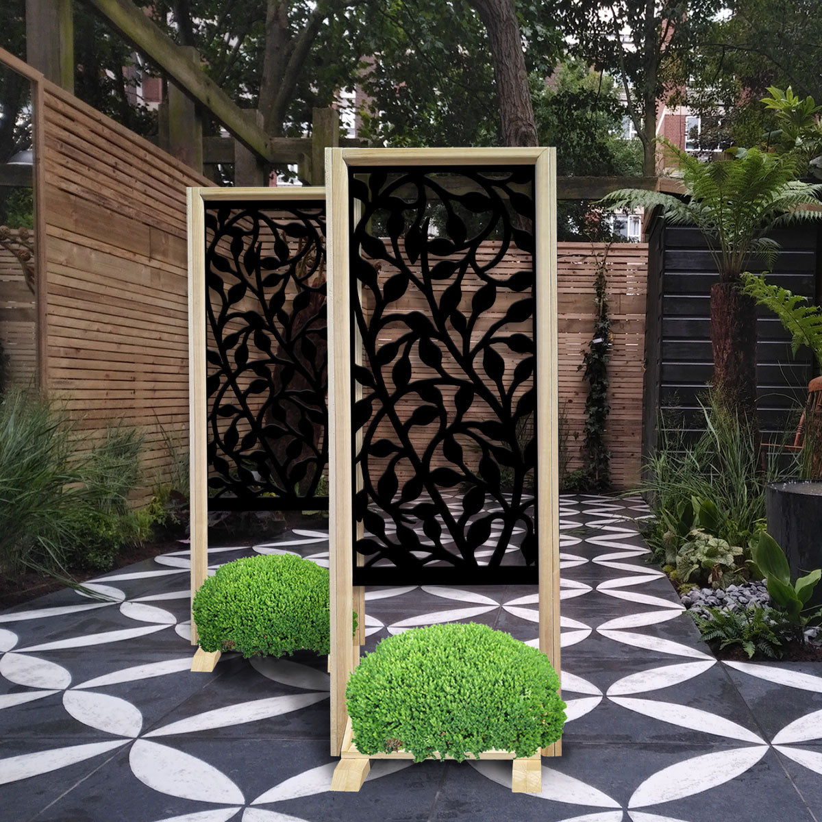 CESPUGLIO - Separè - Paravento modulabile - 70x190cm - in Legno e PVC - PlastiWood (14553347)