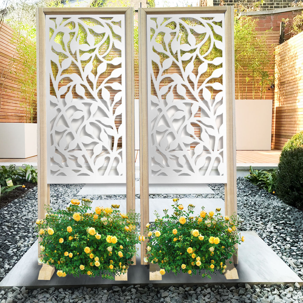 CESPUGLIO - Separè - Paravento modulabile - 70x190cm - in Legno e PVC - PlastiWood (14553348)