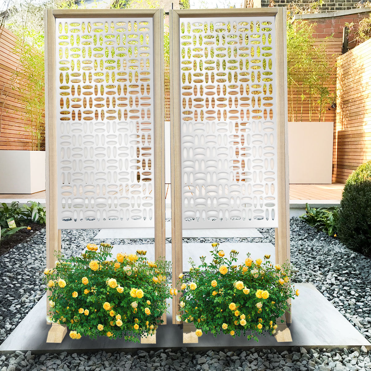 CHIPS - Separè - Paravento modulabile - 70x190cm - in Legno e PVC - PlastiWood (14553392)