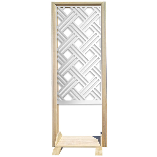 CLASSIC D - Separè - Paravento modulabile - 70x190cm - in Legno e PVC - PlastiWood (14553449)