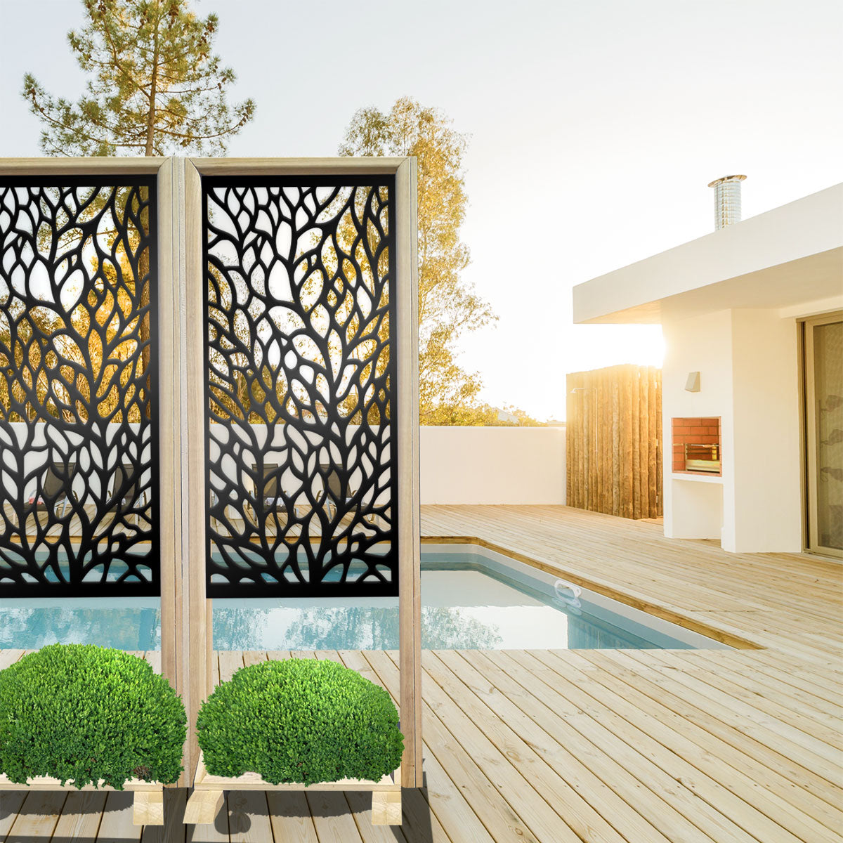 CODIUM - Separè - Paravento modulabile - 70x190cm - in Legno e PVC - PlastiWood (14553527)