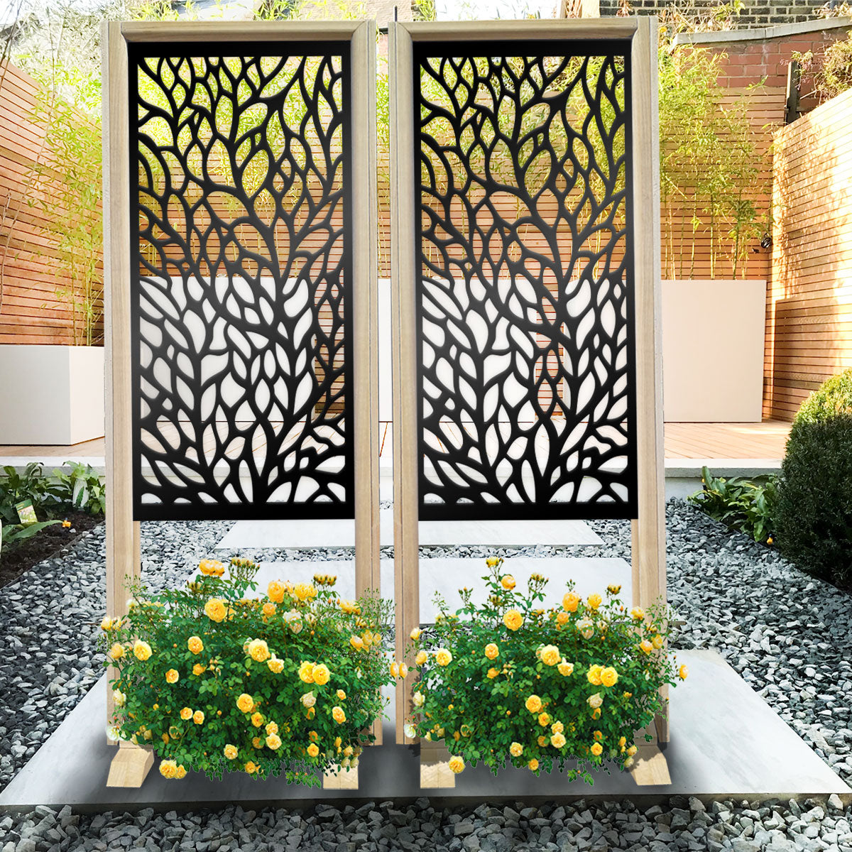 CODIUM - Separè - Paravento modulabile - 70x190cm - in Legno e PVC - PlastiWood (14553529)