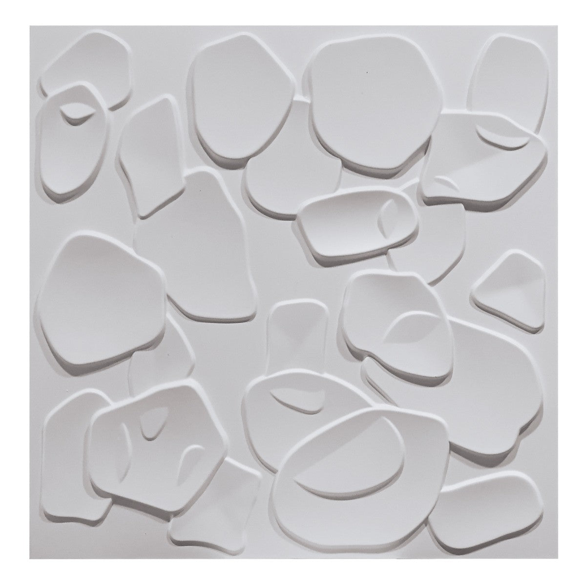 CORAL SEA bianco - Pannello parete in PVC a rilievo 3D - 50cmX50cm - 1 Pz - PlastiWood (14553651)
