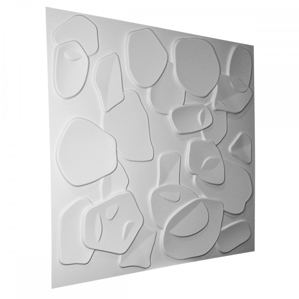 CORAL SEA bianco - Pannello parete in PVC a rilievo 3D - 50cmX50cm - 1 Pz - PlastiWood (14553652)