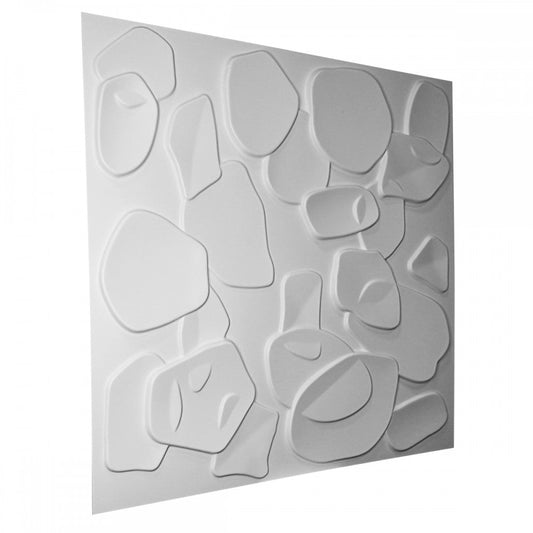 CORAL SEA bianco - Pannello parete in PVC a rilievo 3D - 50cmX50cm - 1 Pz - PlastiWood (14553652)
