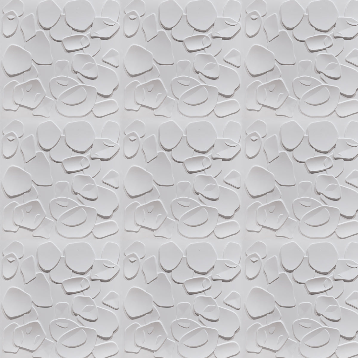 CORAL SEA bianco - Pannello parete in PVC a rilievo 3D - 50cmX50cm - 1 Pz - PlastiWood (14553654)