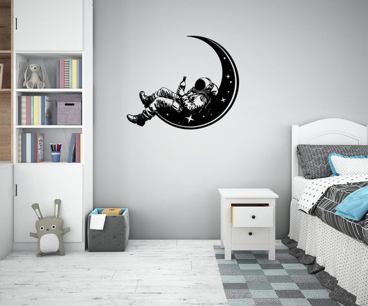 COSMONAUTA - Adesivo murale wall sticker in vinile 55x80 cm - PlastiWood (14553696)