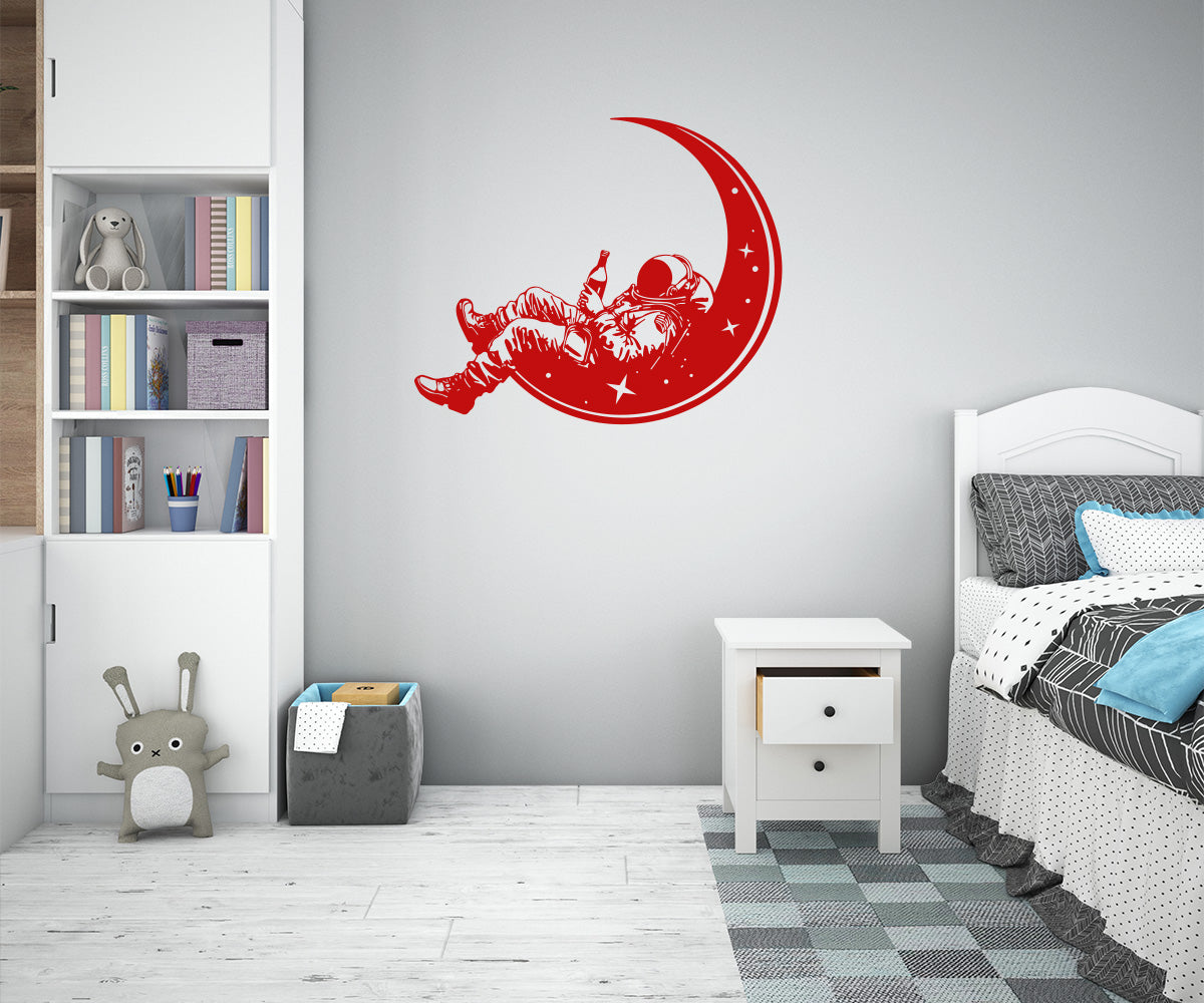COSMONAUTA - Adesivo murale wall sticker in vinile 55x80 cm - PlastiWood (14553697)